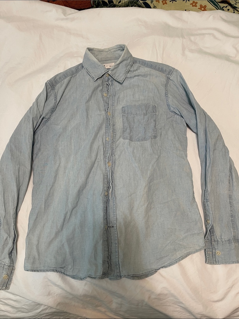GAP Light Blue Casual Button-Down Shirt